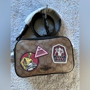 Star Wars X Coach Jes Crossbody In Signature Canvas With Patches